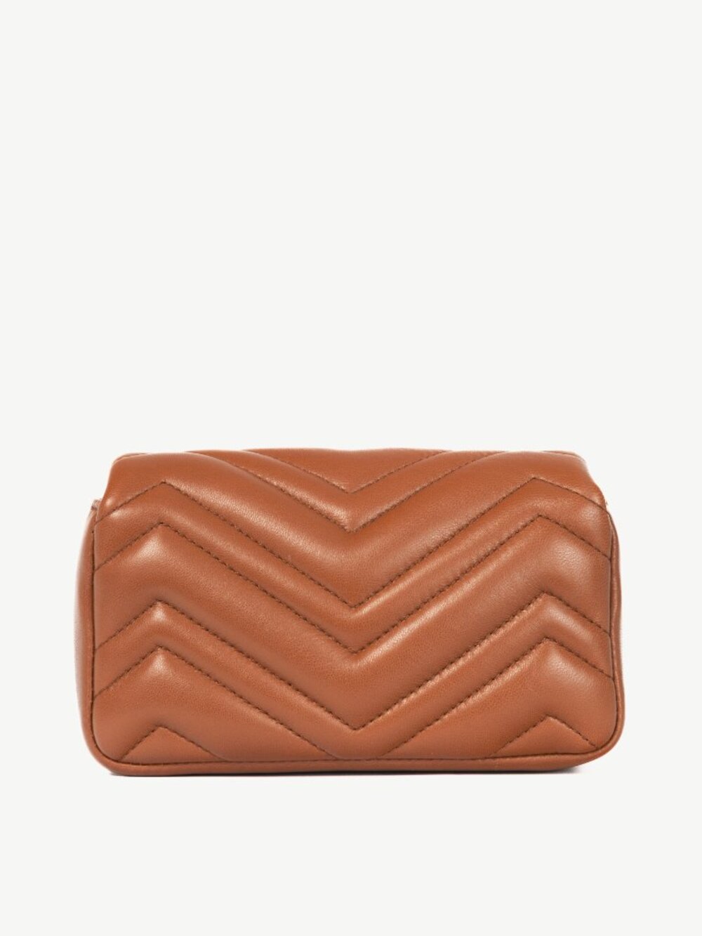Gucci GG Marmont Brown Matelassé Chevron Mini Shoulder Bag - Picture 4 of 13